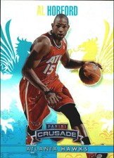 2013-14 Panini Crusade Insert Teal Atlanta Hawks Basketball Card #19 Al Horford