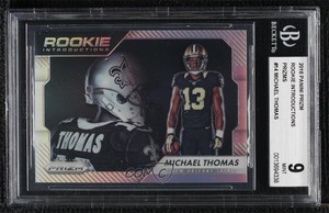 2016 Panini Prizm Introductions Silver Michael Thomas #14 BGS 9 MINT Rookie RC