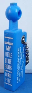 Vtg Southwestern Bell My Little Blue Book Keychain Telephone Mini Address,Unused - Picture 1 of 3