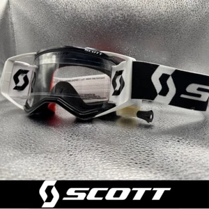 MOTOCROSS MX ABROLLBRILLE Scott Prospect Rolloff Brille Premium schwarz weiß - Bild 1 von 13