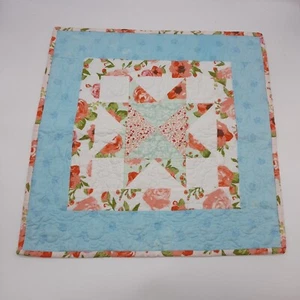 Hecho a mano primavera floral estrella edredón colgante de pared muñeca edredón casa campo decoración país - Imagen 1 de 8