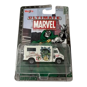 Maisto Ultimate Marvel DR DOOM Die Cast AMBULANCE Car Series 1 19/25 MOC 1:64 - Picture 1 of 10