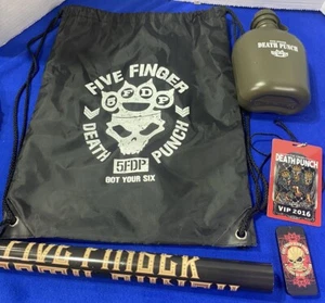 2016 5FDP Five Finger Death Punch Meet and Greet VIP Collectibles Poster Picks - Picture 1 of 10