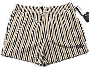 Pacsun Freizeit Shorts Herren XL schwarz & hellbraun gefüttert Kordelzug Sommer leicht - Bild 1 von 10
