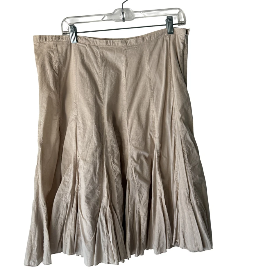 Юбка Relativity Y2k 16 расклешенная плиссированная линия миди классическая крестьянская карьерная одежда - Изображение 1 из 4