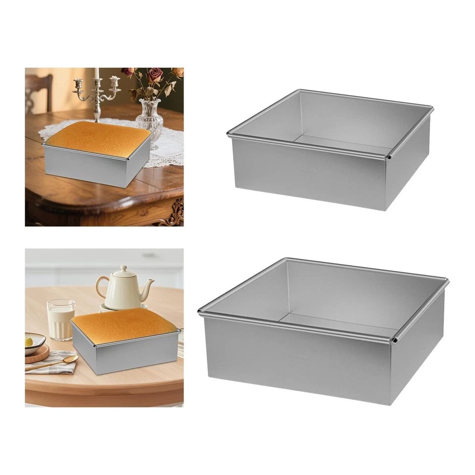 Square Cheesecake Pan Lasagna Multipurpose Non Stick Baking Sheet Pan for - Bild 1 von 1