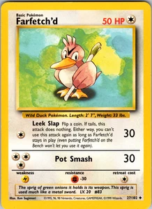 Farfetch’d 27/102 Pokemon: Base Set Unlimited Uncommon - LP - Picture 1 of 2