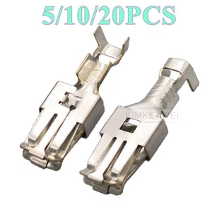 Automotriz 9.5mm Cableado Eléctrico Crimpado Hembra Enchufe Pin Terminales Contacto Nuevo - Imagen 1 de 2