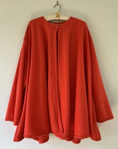 Emanuel Ungaro Parallele Vintage Cashmere Wool Pale Orange Swing Coat - Bild 1 von 12