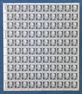 Scott #1394, 8c Dwight D. Eisenhower, postfrischer Bogen/100, UL #33394, MNH (R10-77d) - Bild 1 von 1