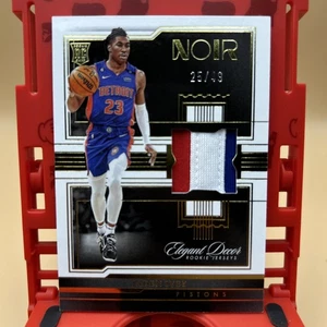 2022-23 Panini Noir Jaden Ivey RC Rookie Patch Relic Casting Call Prime 25/49 - Foto 1 di 5