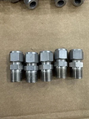 Montaje de tubo Swagelok SS-810-1-8 1/2" tubo x 1/2' NPT 5 piezas Foto 1 de 4