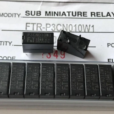 Fujitsu FTR-P3CN010W1 P3CN010W1 Automotive Relay 10V 5 Pins  -10PCS - Image 1 of 3