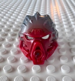 LEGO Bionicle Mask of Fire (Unity) with Marbled Flat Silver Pattern 24148pb01
