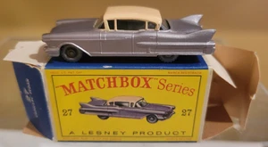 Lesney Matchbox No. 27 Cadillac Sedan - MINT in Original D Type Box RARE - Picture 1 of 9