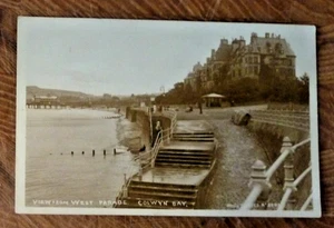 Postcard View from West Parade Colwyn Bay RP Llandudno area - Picture 1 of 2