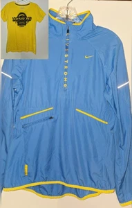 NIKE LIVE STRONG BLAU 1/4 REISSVERSCHLUSS WINBREAKER FAHRRAD DAMEN MEDIUM 2012 - Bild 1 von 14