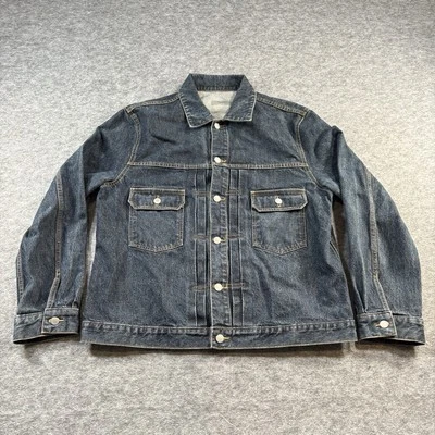 Nicole Farhi Denim Jacket Unisex Design Mens XL Longsleeve Button Up Trucker - Image 1 of 4