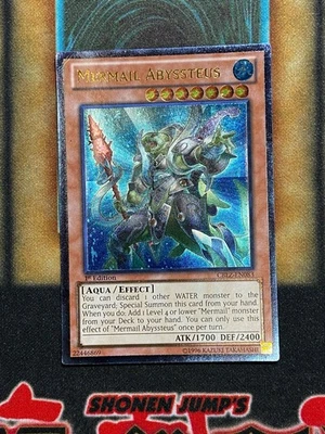 Yugioh Mermail Abyssteus CBLZ-EN083 Ultimate Rare 1st Ed MP - Image 1 of 4