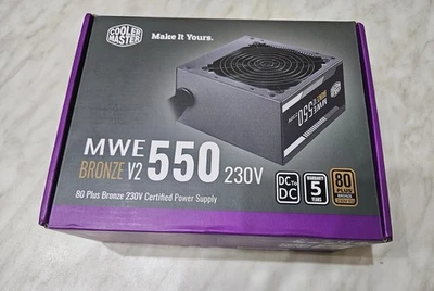 Cooler Master MWE 550 V2 550W 80 Plus Bronze EU 230V Alimentatore - Immagine 1 di 4