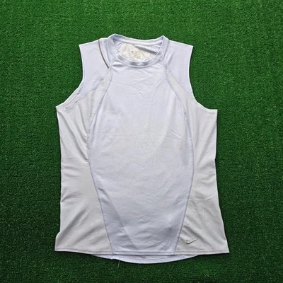 Camisa regata masculina Nike azul claro média ajuste treino seco corrida academia - Imagem 1 de 4