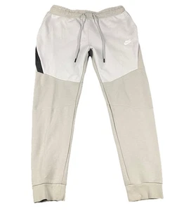 MENS L LARGE NIKE TECH FLEECE JOGGERS SMOKE GREY GRAY BLACK PANTS 805162 077 - Picture 1 of 9