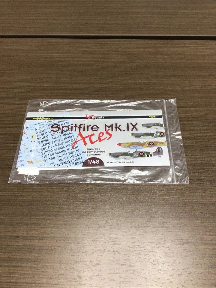 1/48 DK Decals 48015 Spitfire Mk.IX Aces LHH - Image 1 of 2