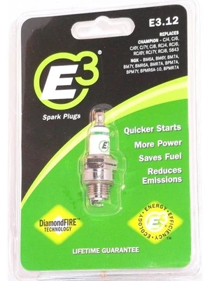 E3 Spark Plugs Spark Plug Diamond Fire 14 mm Thread 0.375 in Reach Gask (E3.12) - Image 1 of 4
