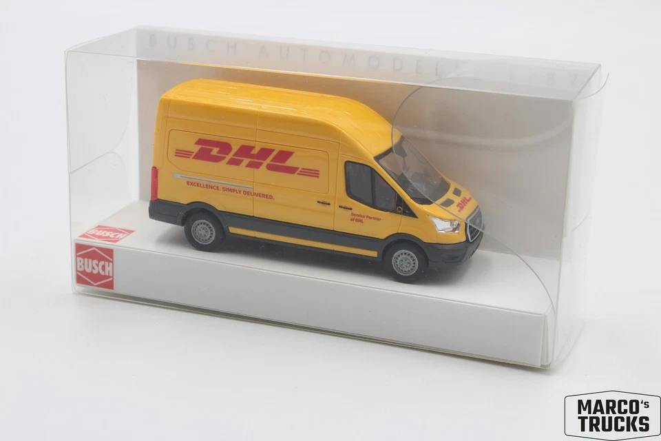 Busch Ford Transit 2014, DHL No. 54400 1:87 /BUN250 - Image 1 of 1