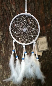 Capteur de rêves (diamètre 10cm )AMERINDIEN HURON 5 Nations Canada - Imagen 1 de 1
