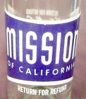 Vintage Acl Pop Soda Bottle-  Mission Of Ford City, Pa  -7 Oz Style #2 - Swirls