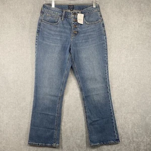 Vaqueros J CREW Flare Crop elásticos todo el día para mujer talla 26 estilo BJ825 - Imagen 1 de 16