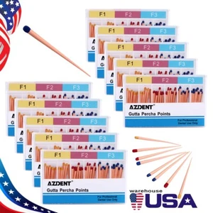 10X Puntos de Percha Gutta Endodóntica Dental F1 F2 F3 para Uso Endo 60 piezas/paquete - Imagen 1 de 13