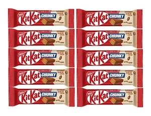 10 x 40g KIT KAT KITKAT CHUNKY Milky Chocolate Bars European Sweets 1.4oz - Picture 1 of 3