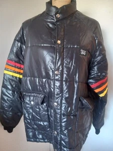 VTG Simpson Racing Men’s Puffer Jacket Sz XL Red Iron Pulling Team - Picture 1 of 6