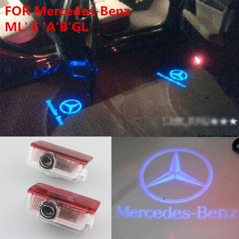 2X Laser LED Door courtesy Shadow Projector Light For Mercedes benz W205 C 2015+ - Image 1 of 3
