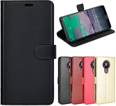 For Nokia 3.4 Mobile Phone Leather Wallet Case Book Cover Flip Pouch Card Holder - Image 1 of 4