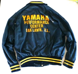 vintage Yamaha performance center oak lawn IL motorcycle jacket size large - Picture 1 of 24