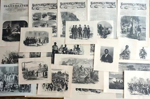 23 Historical African American Civil War Prints ~ Harper's & Leslie's Weekly - Picture 1 of 21
