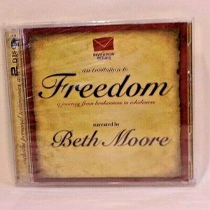 An Invitation To Freedom Narrated by Beth Moore 2-Disc Set 2008 Maranatha! Music - Picture 1 of 2