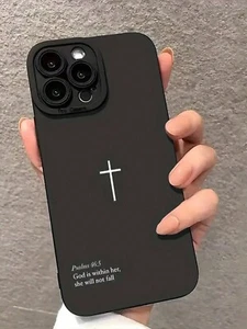 Psalms 46: 5 God Is Within Her, She Will Not Fall Cross Back Cover iPhone Case - Picture 1 of 5