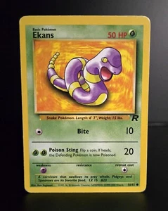Pokémon TCG - EKANS - 56/82 - Unlimited - WOTC - Team Rocket (2000) - MP - Picture 1 of 2