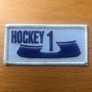 HOCKEY 1 Patch  - 2 7/8 inches x 1 3/8 inches  - Picture 1 of 2