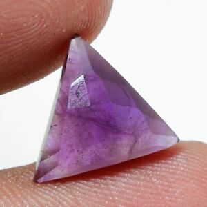 Natural African Amethyst Gemstone Cabochon Faceted Trillion 11X11X4 mm SH-25300