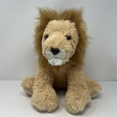 Aurora Lion Plush Stuffed Animal Toy Soft Brown Tan White Chin 13in. - Image 1 of 4