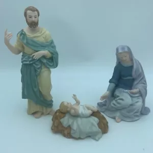 Belén Renacimiento Lenox Santísima Trinidad Familia María, José, Jesús con Caja (LEER) - Imagen 1 de 21