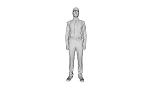 Printle R Homme 065-Mann stehende Baseballkappe Figur für Dioramen Zug Sets - Bild 1 von 11