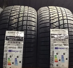 2 x NEW 215/50/18 92V KUMHO WS71 WINTER CRAFT Premium Tyres 2155018 WINTER X2 - Picture 1 of 1