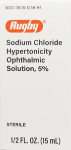 Generic Muro128 Rugby Sodium Chloride 5% Ophthalmic SolutionEye Drops 15mL 05/26 - Picture 1 of 1