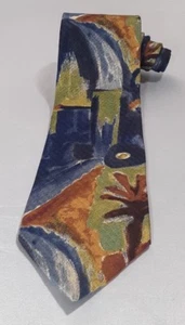 Ermenegildo Zegna Krawatte Aquarell Kunstwerk Krawatte - Bild 1 von 6